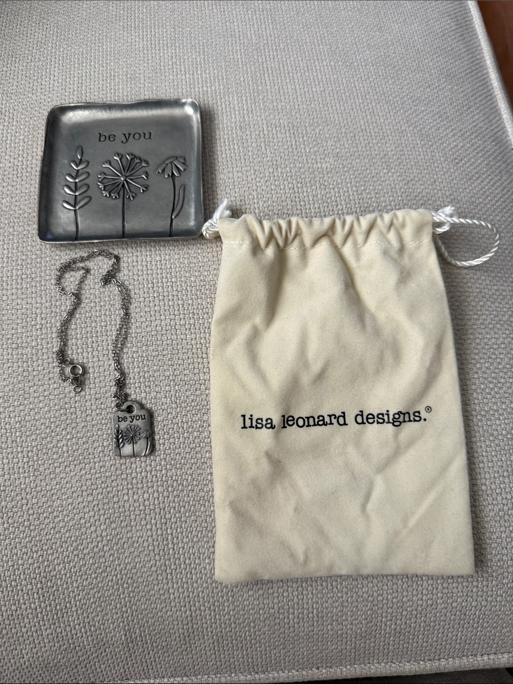 Lisa Leonard Designs Silver 'Be You' Pendant Necklace - Inspirational Charm